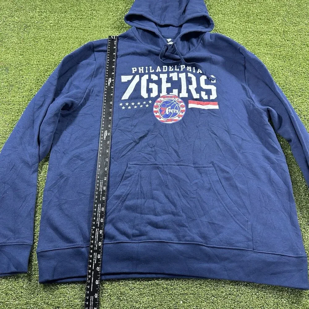 Philadelphia 76ers Fanatics Hoodie Men Blue Philadelphia XL NWOT